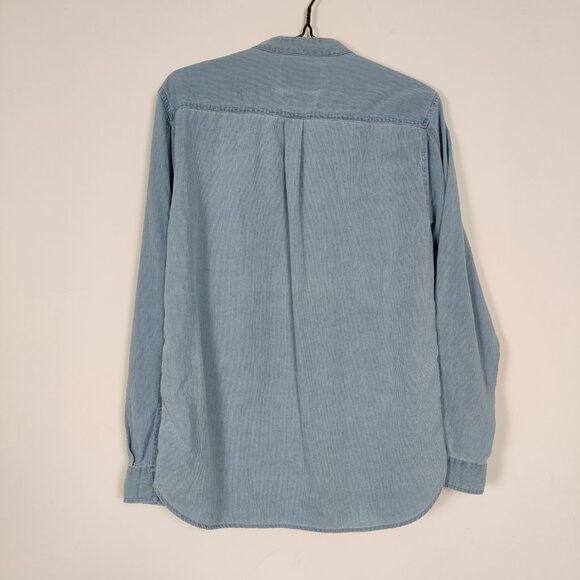 Outfitters Exclusive Designed Men's Denim Shirt Size L Blue Cotton Casual Daily - Picture 5 of 9